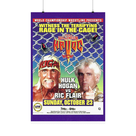 WCW havoc hulk vs rick flair Premium Matte Vertical Posters