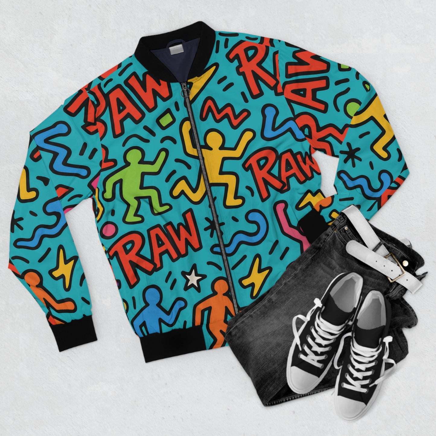 Raw+Sushi "RAW ART" Bomber Jacket