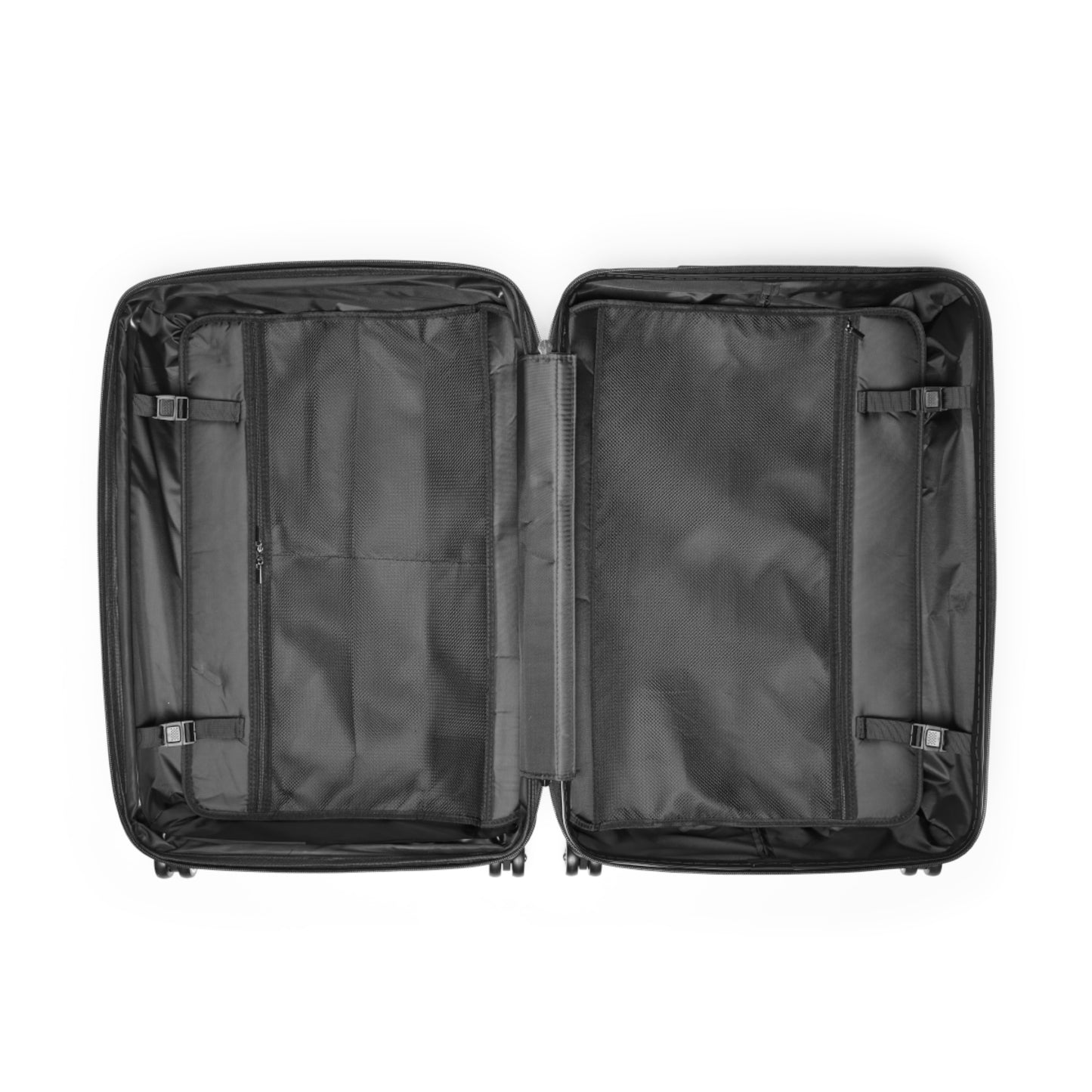Raw+Sushi Graphic Black & White Rolling SuitcaseTravel Luggage