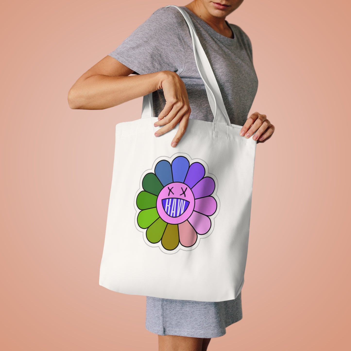Raw+Sushi "Flower" Cotton Tote Bag
