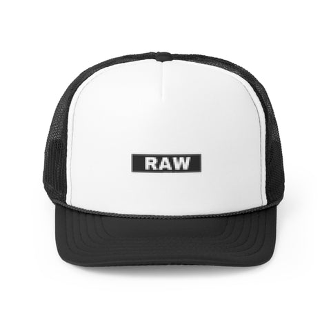 Raw+Sushi "RAW STAMP" Trucker Caps blk/white
