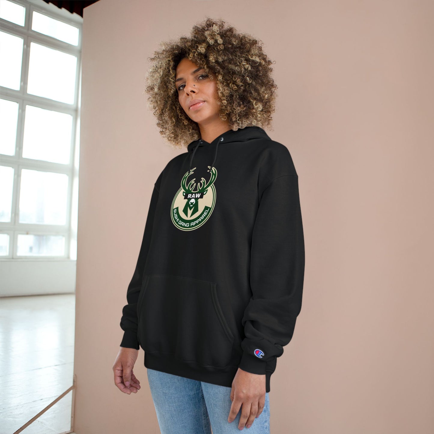 Raw+Sushi x Champion "BUCKS STAMP" (NBA EDITION)