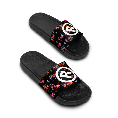 Raw+Sushi "R" Slide Sandals multi/blk