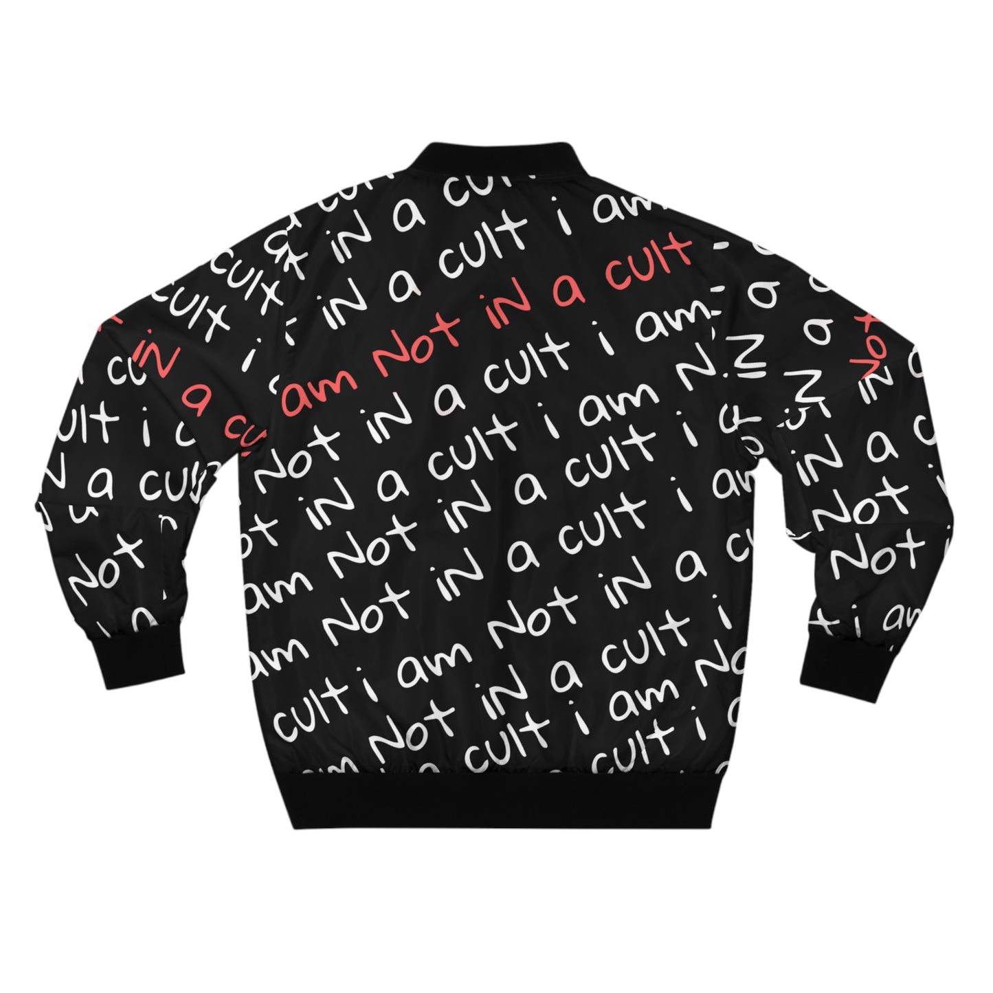 Raw+Sushi X Cult Behavior "NOT A CULT" Bomber Jacket