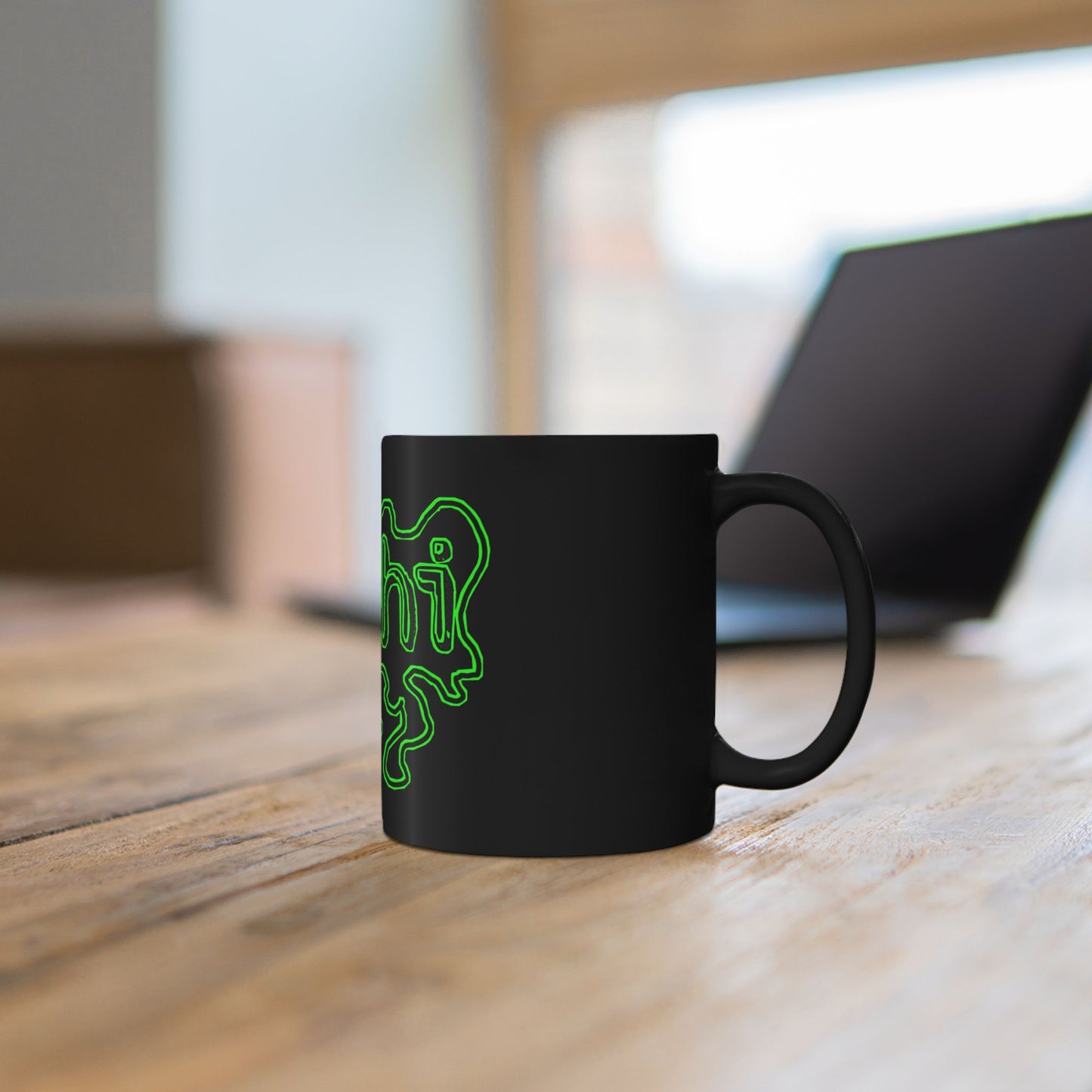 Raw+Sushi "Sushi" (slimed coffee) 11oz Black Mug