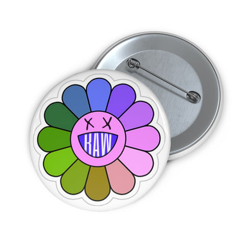 Raw Sushi FLOWER Pin Buttons