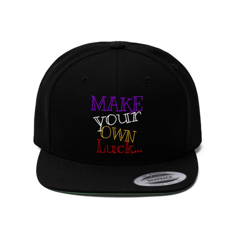 RAW+SUSHI "MAKE YOUR OWN LUCK" snap back Hat