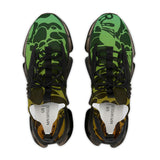 Raw+Sushi "moon walker" Sports Sneakers (green/orang camo)