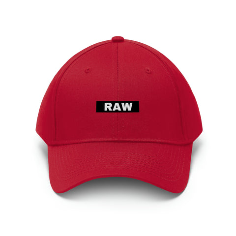 OG RAW STAMP LOGO Snapback  Hat true red