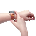 Raw+Sushi "orange camo" Apple Watch Band
