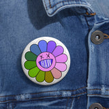Raw Sushi FLOWER Pin Buttons