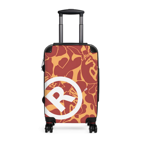 Raw+Sushi orange camo Cabin Suitcase