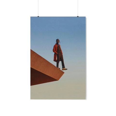 TRAVIS SCOTT ON THE EDGE Premium Matte Vertical Posters