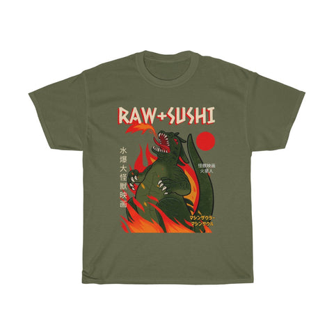Raw+Sushi "RAWZILLA" Heavy Cotton Tee (limited)
