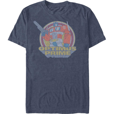 Retro Optimus Prime Action Pose Transformers T-Shirt
