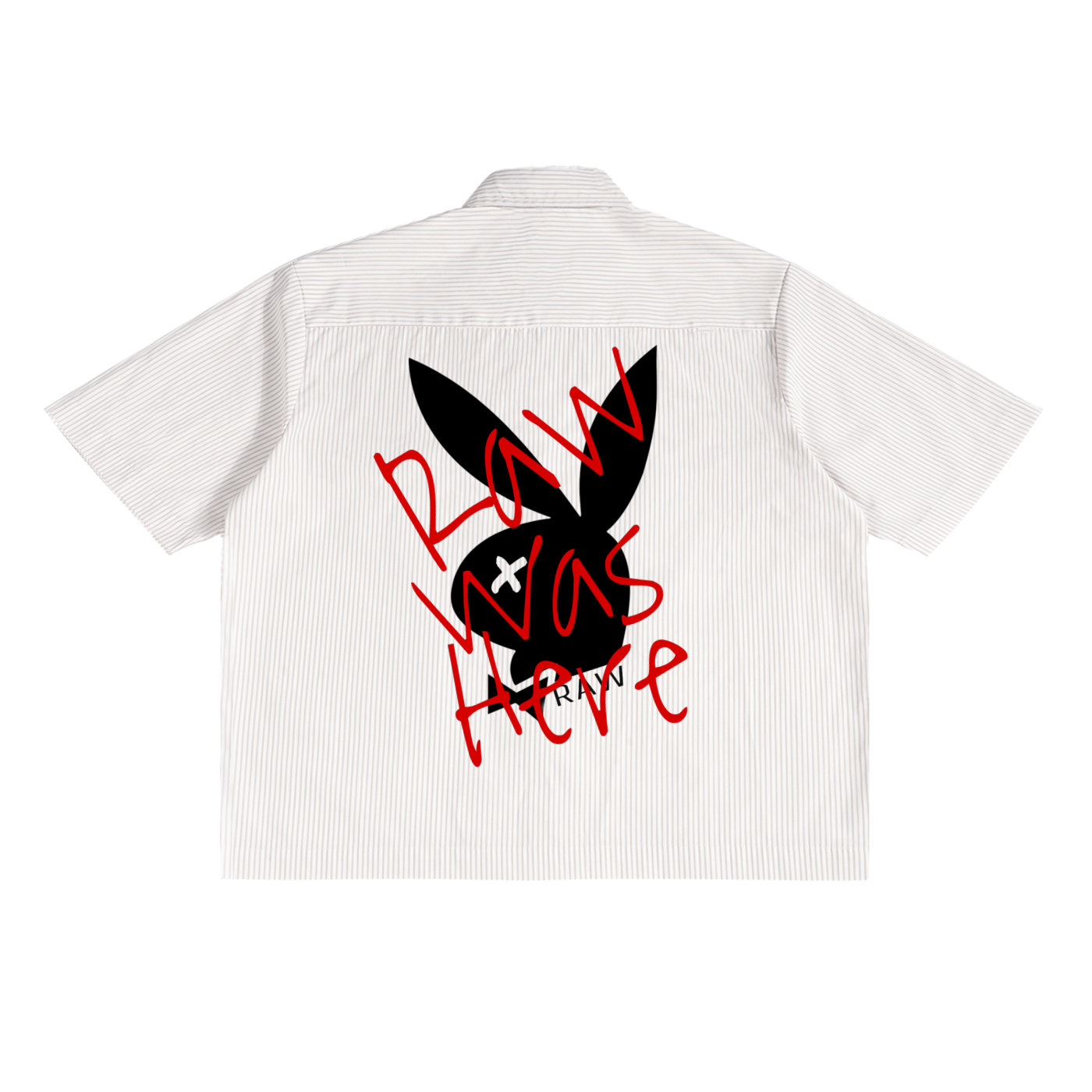 Raw+Sushi Play Boyz Oversized Vertical Stripe Boxy Shirt