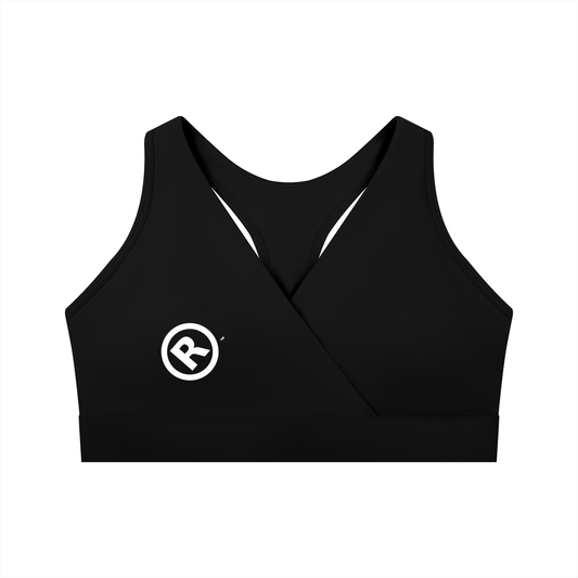 Raw+Sushi Women's Crossover V-Neck Sports Bra