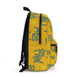 Raw+Sushi "raw script" BackPack yellow