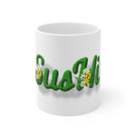 Raw sushi "GRASSY SUSHI" WHITE Mug 11oz