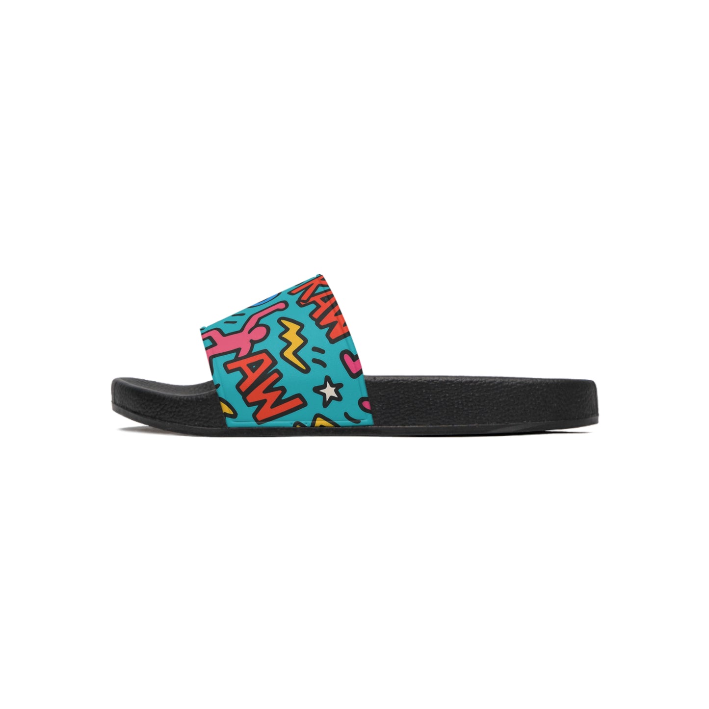 Raw+Sushi "RAW STREET TAG" Slide Sandals white
