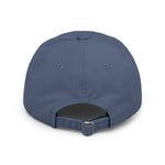 Raw+Suhi "R" LOGO Distressed Dad Cap (Scotland blue)