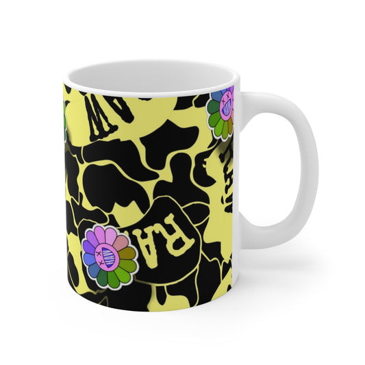 Raw Sushi OG CAMO yellow Mug 11oz