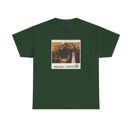 Raw+Sushi "Harlem world 86" Heavy Cotton Tee ARMY GREEN