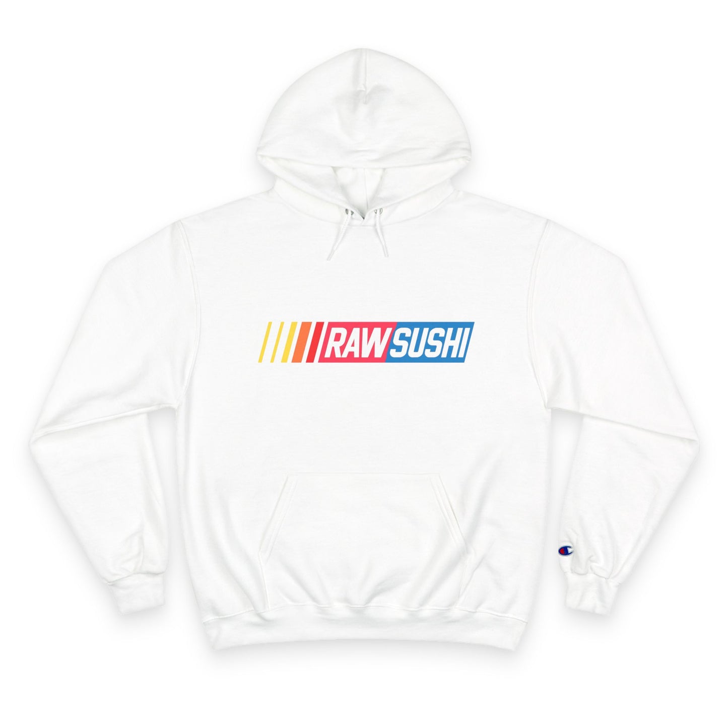Raw+Sushi "Racer Pack" Heavy Cotton Racer Champion Hoodie white