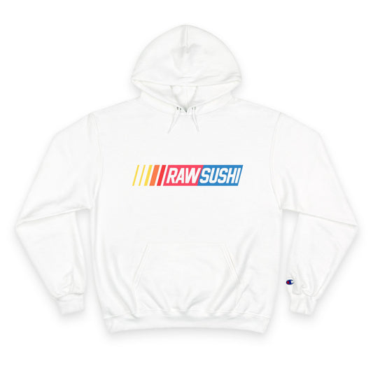 Raw+Sushi "Racer Pack" Heavy Cotton Racer Champion Hoodie white