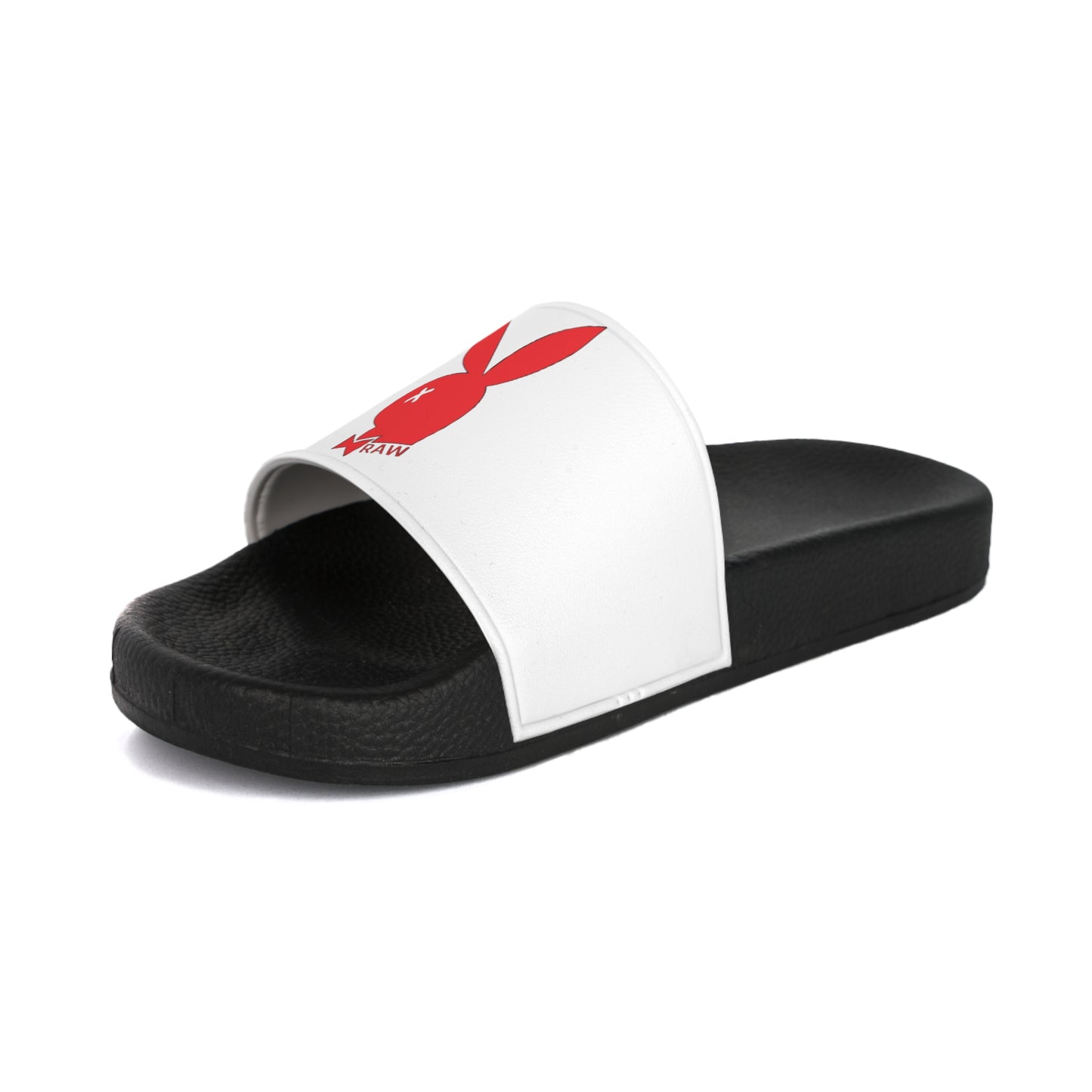 Raw+Sushi "PLAY BOYZ" Slide Sandals WHT