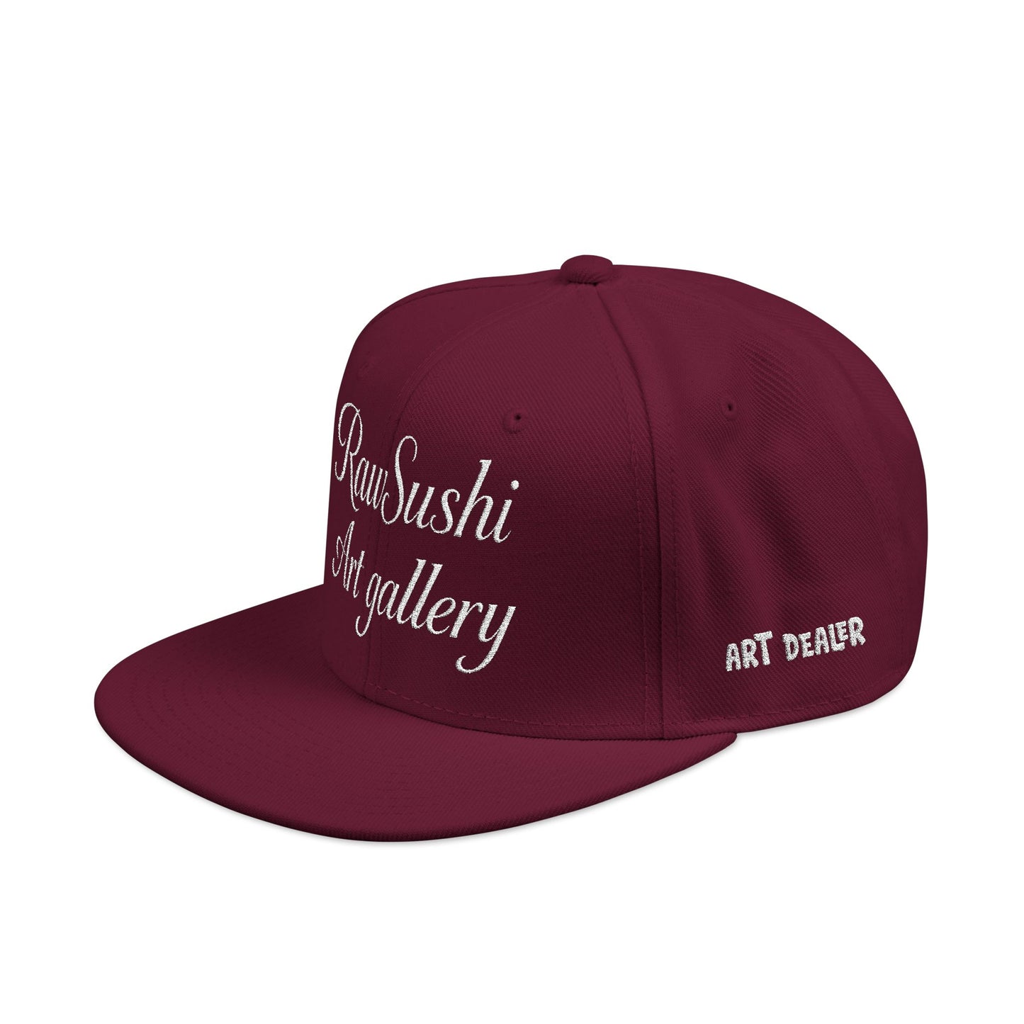 Raw Sushi ART Gallery' Snapback Hat burgundy