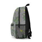 Raw+Sushi "raw script" BackPack grey/lime