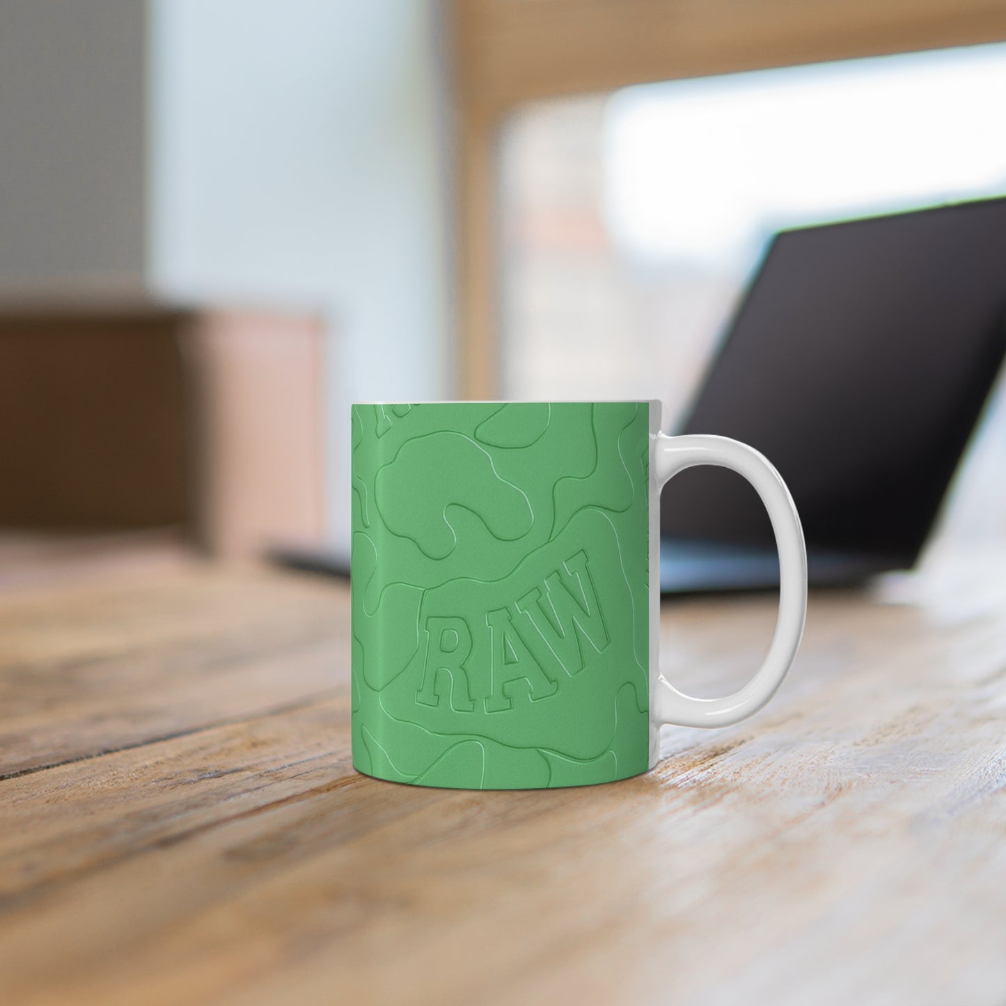 RawSushi "green marbled camo" Mug 11oz
