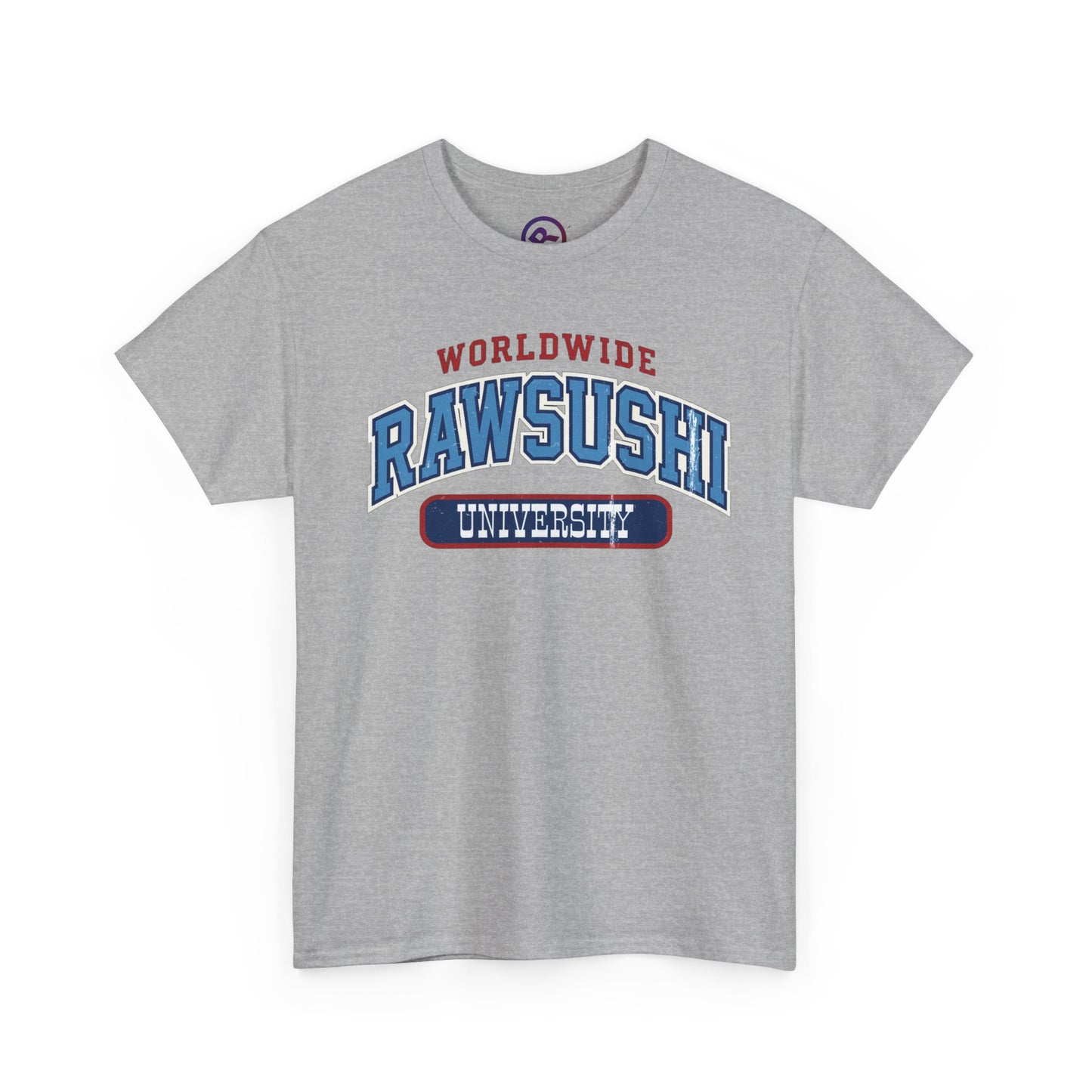 Raw+Sushi "raw university " Heavy Cotton Tee