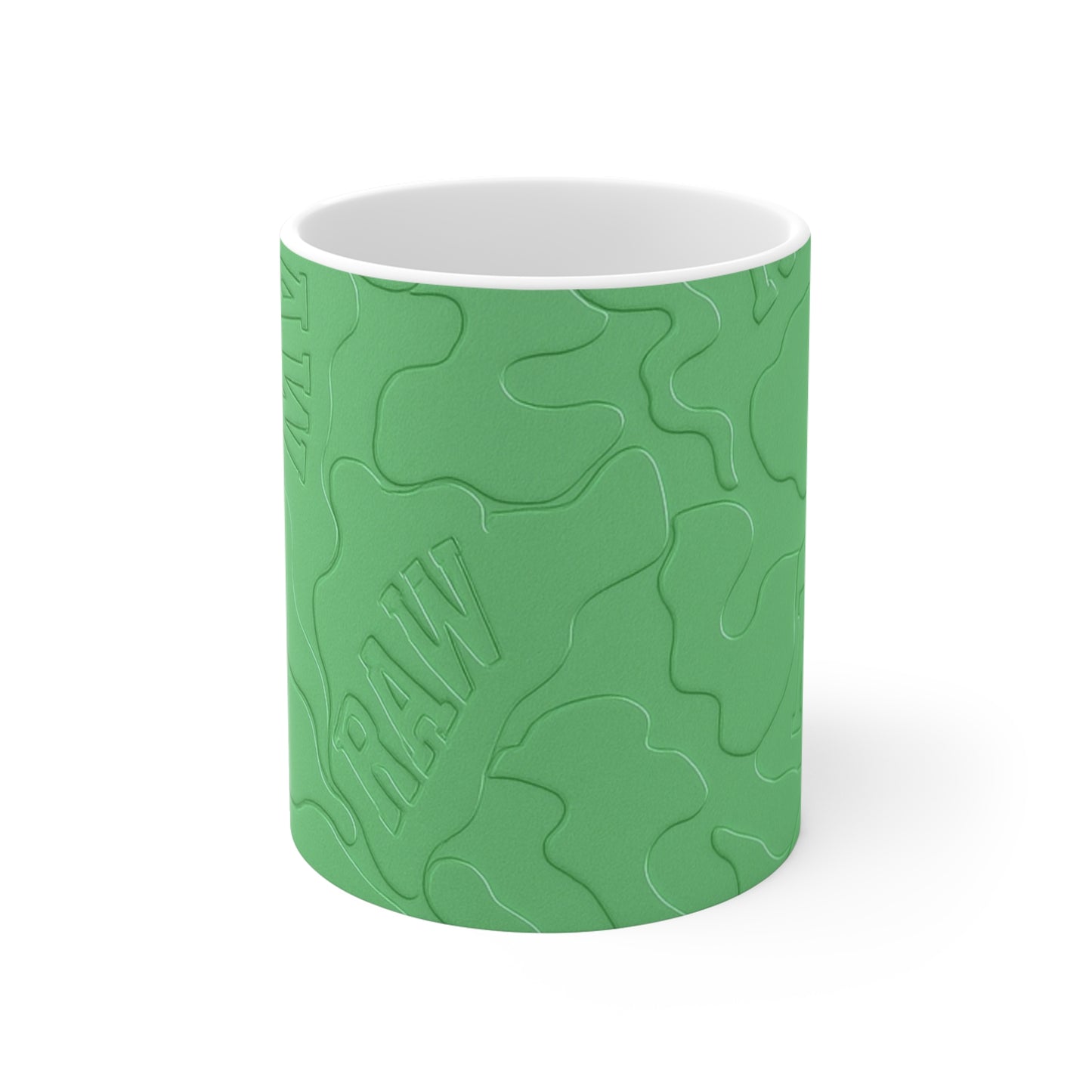 RawSushi "green marbled camo" Mug 11oz