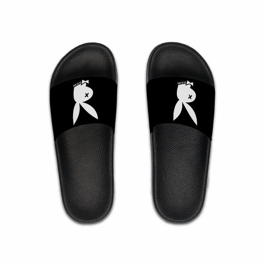 Raw+Sushi "PLAY BOYZ" Slide Sandals BLK/WHT