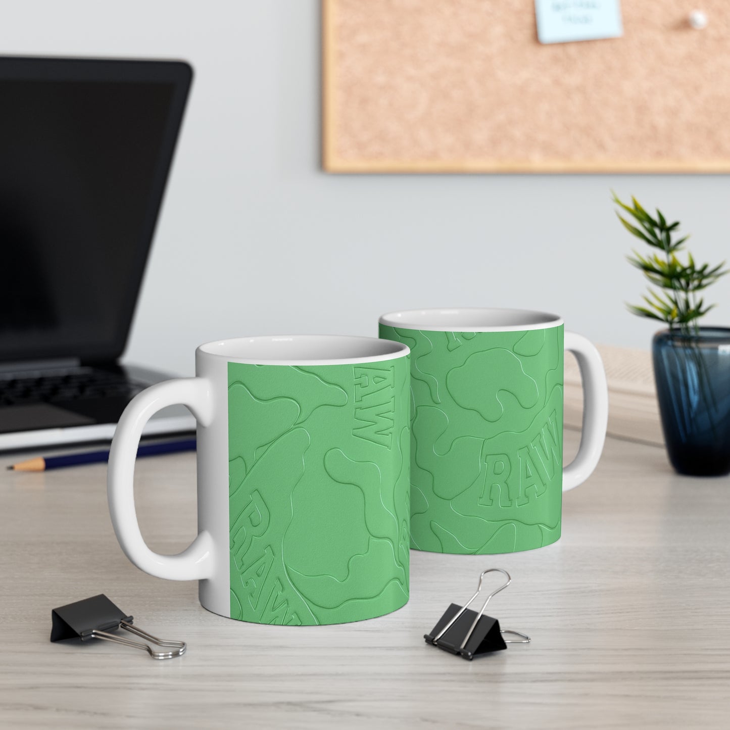 RawSushi "green marbled camo" Mug 11oz