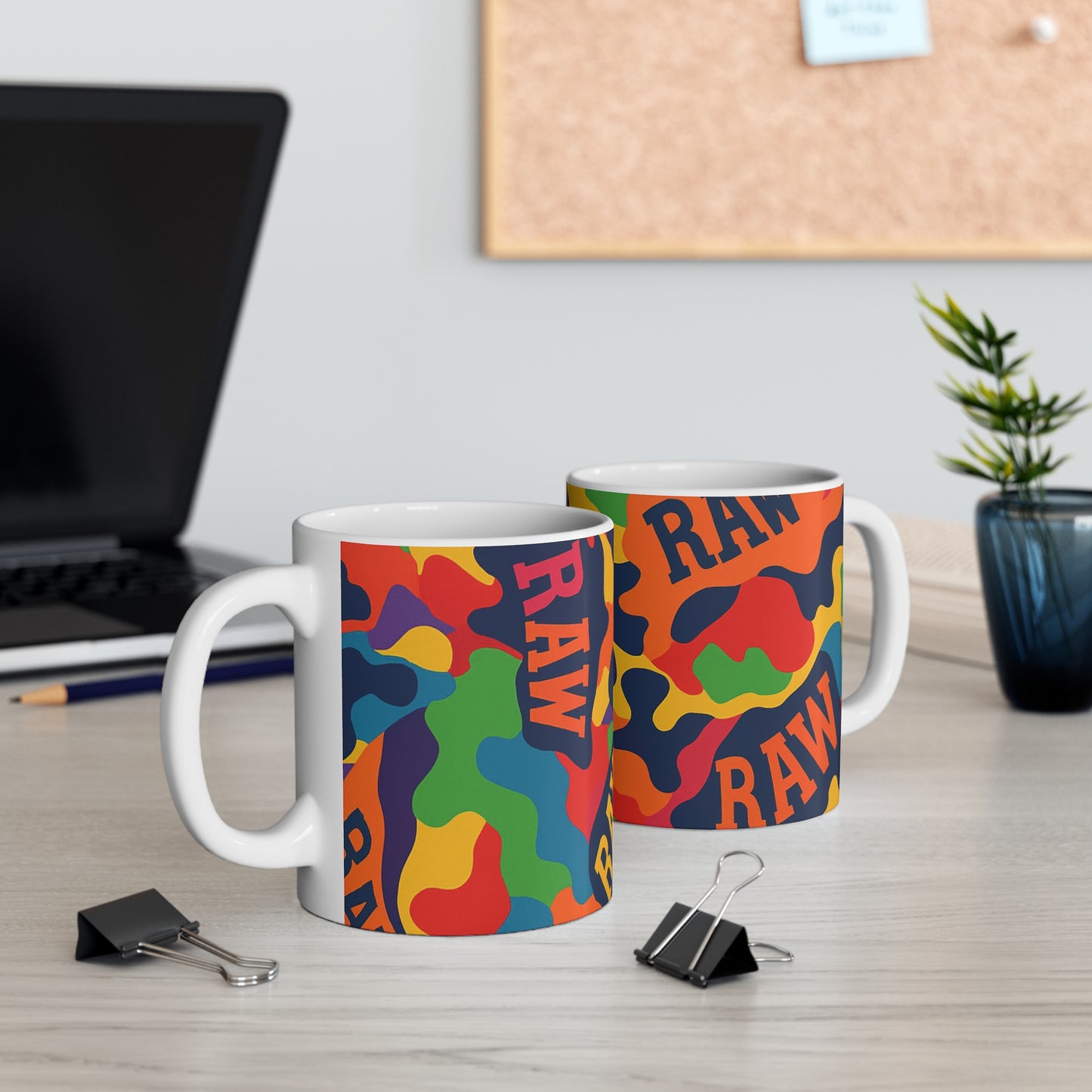 RawSushi "raw camo summer 25'" Mug 11oz