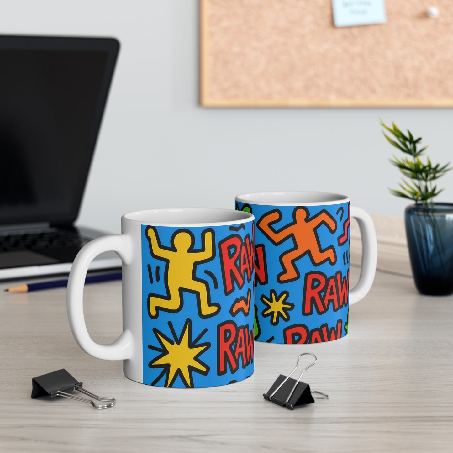 RawSushi "raw graffiti" royal Mug 11oz