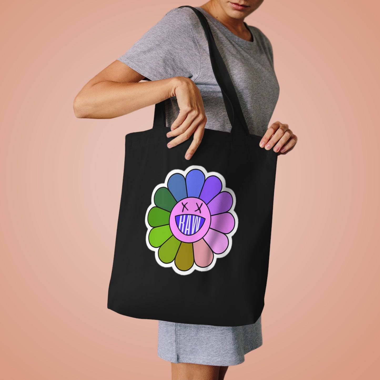 Raw+Sushi "Flower" Cotton Tote Bag