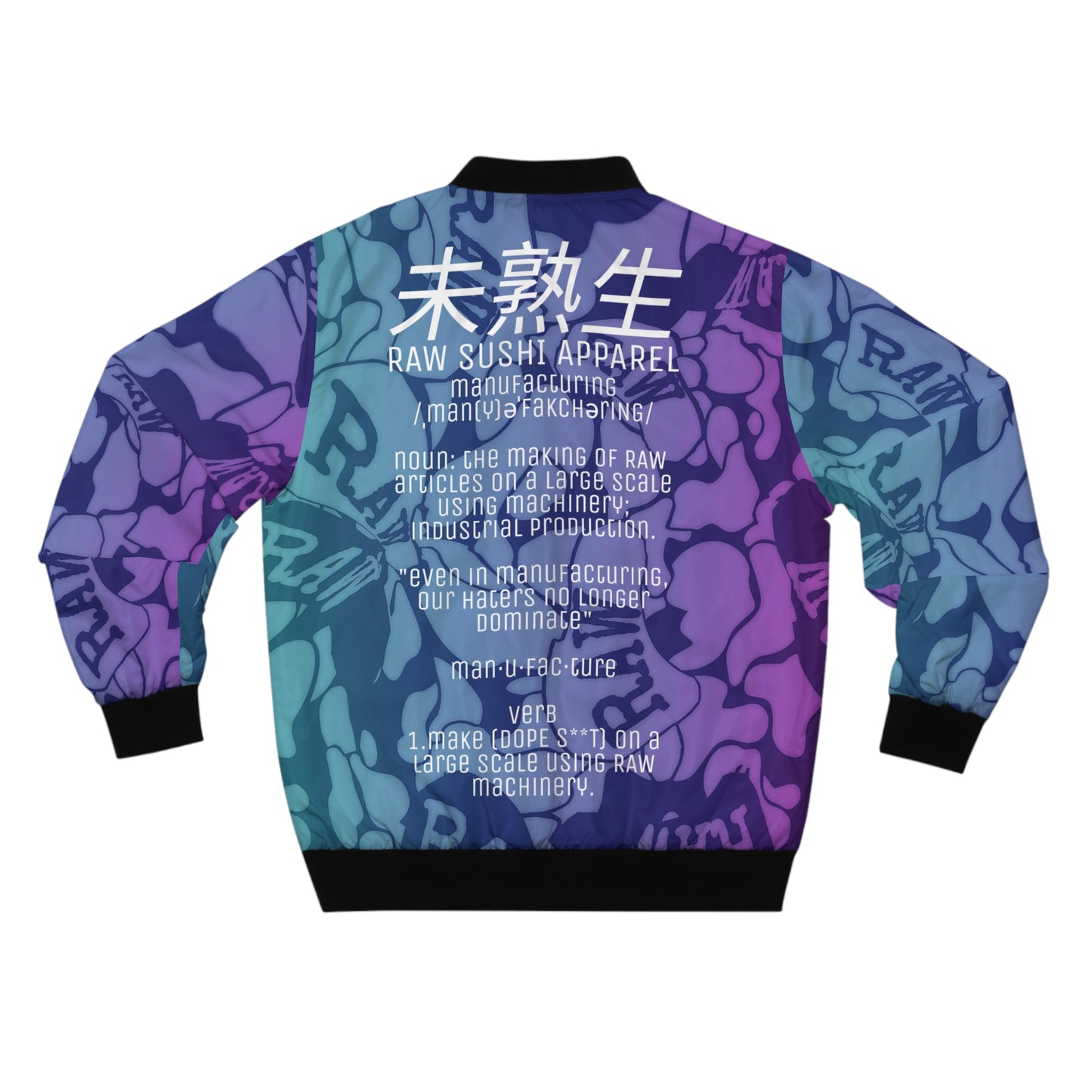 RAW+SUSHI "OG BLUE CAMO" Bomber Jacket