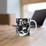 Raw sushi blk/white camo Mug 11oz