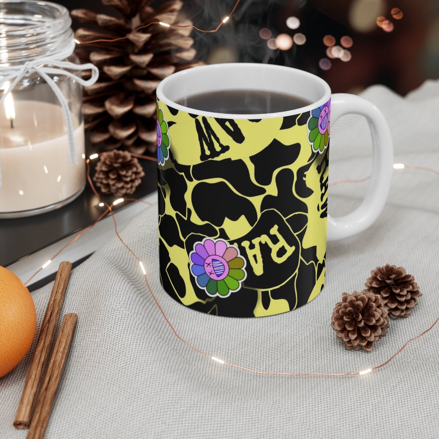 Raw Sushi OG CAMO yellow Mug 11oz