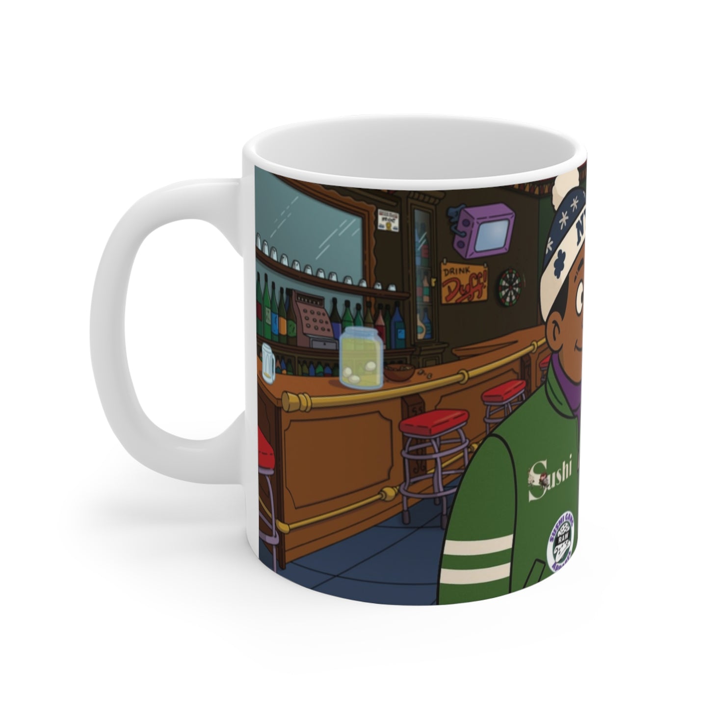 RawSushi "coming to Springfield " Mug 11oz