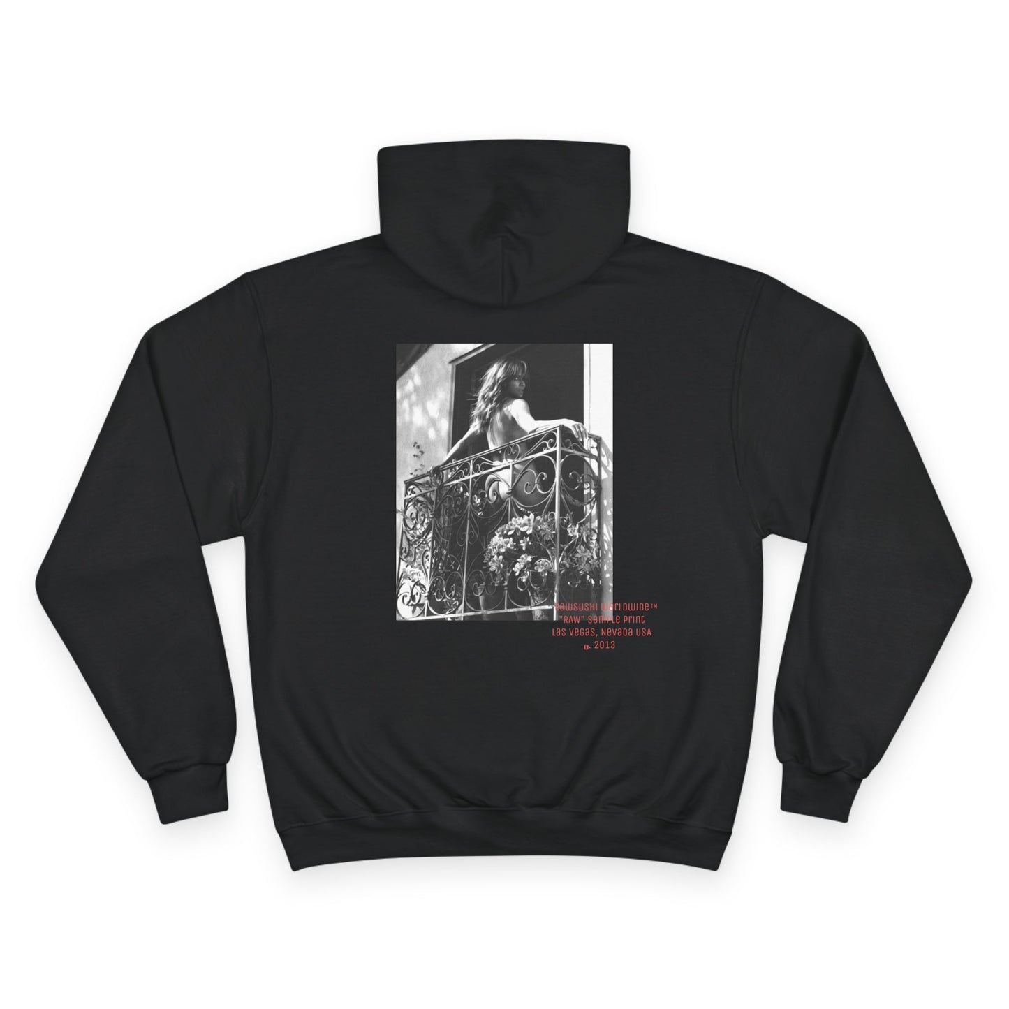 raw+sushi "RAW SAMPLE PRINT" HB Champion Hoodie