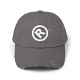 Raw+Suhi "R" LOGO Distressed Dad Cap (nickel)