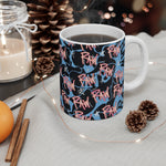 Raw Sushi "raw script camo" stamp Mug 11oz