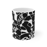 Raw sushi blk/white camo Mug 11oz