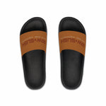 Raw+Sushi "world wide exploration" Slide Sandals brown