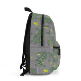 Raw+Sushi "raw script" BackPack grey/lime